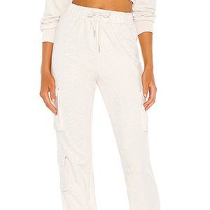 Bethany Cargo Sweatpant in Beige